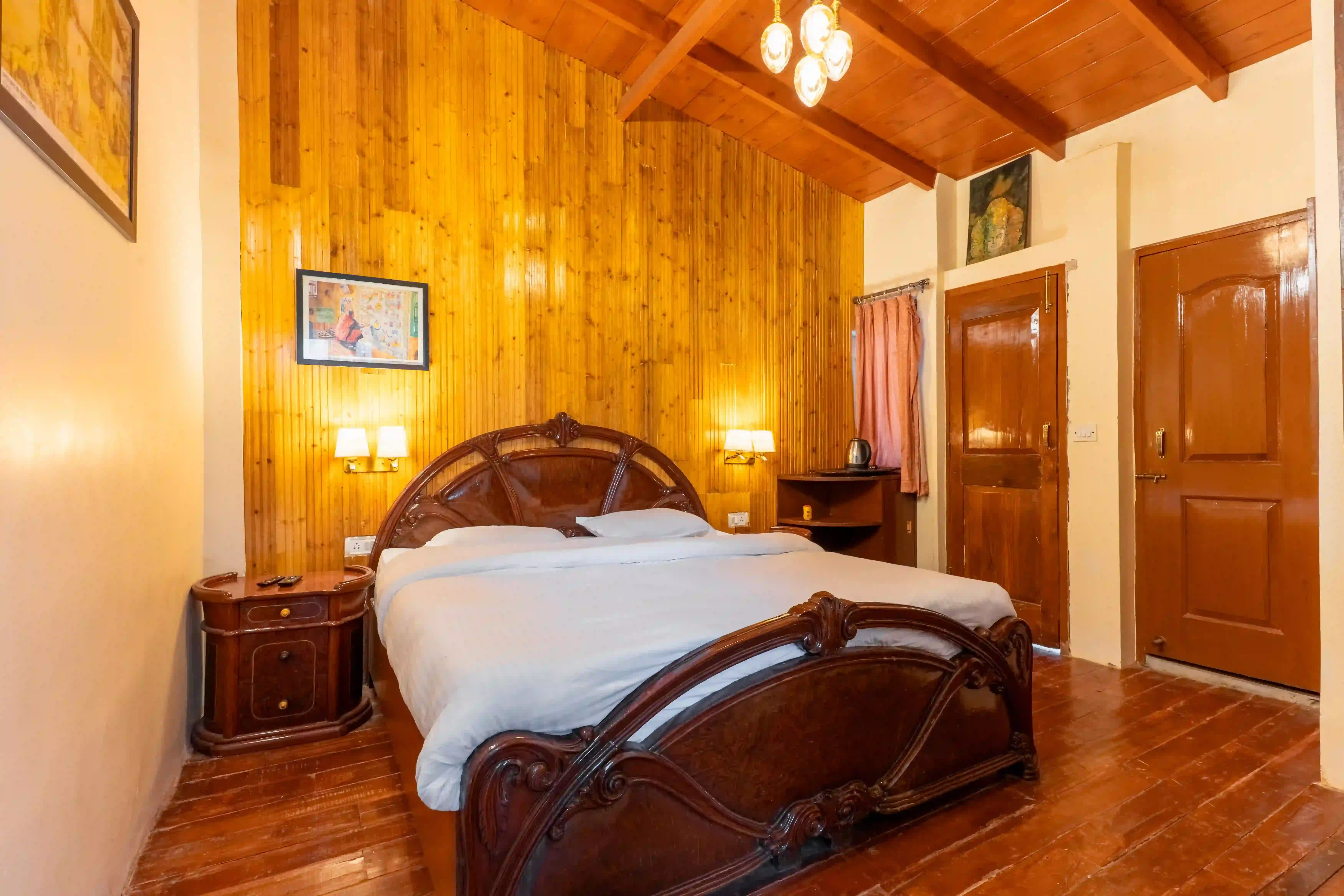 Comfortable Iron Room setup perfect for couples staying at Stone Heritage Mukteshwar